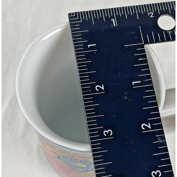 Vera Bradley Symphony in Hue Tea Mug with Lid For Barnes & Noble Floral Cup - Picture 10 of 11